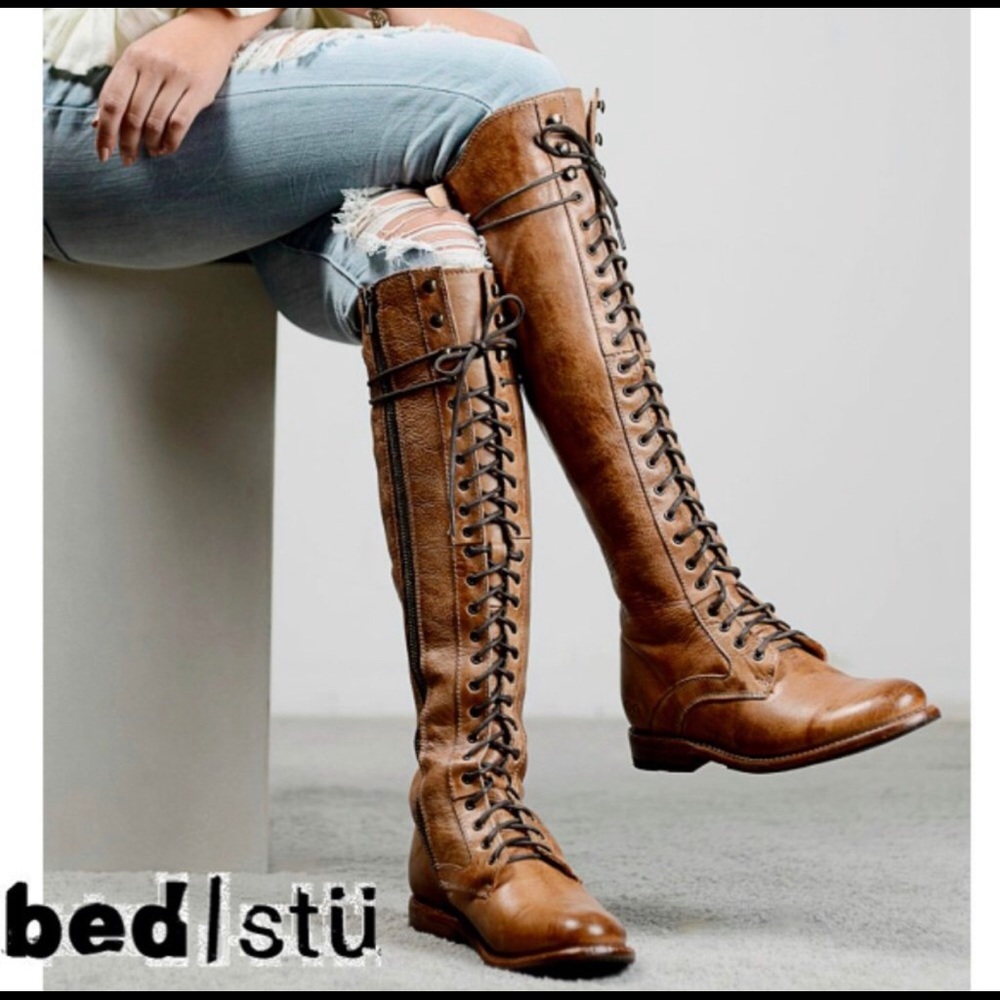 BED STU DELLA Lace Up Knee High Boots!